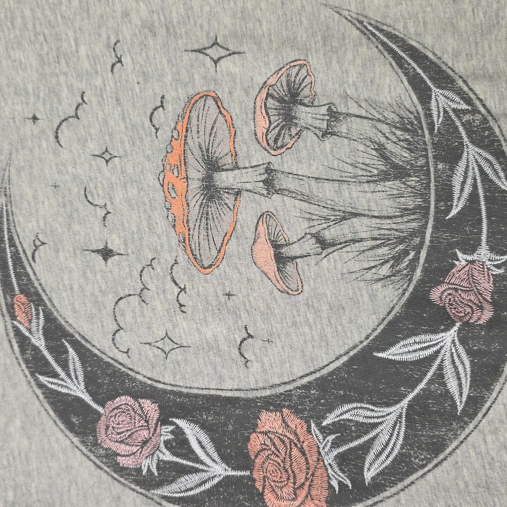 Floral Mushroom Moon Relaxed Heritage Jersey Tank - Picture 5 of 7